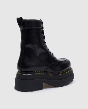 Alexander Wang Черные кожаные глянцевые ботинки Atlas 30324B029