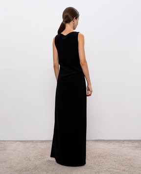 PROENZA SCHOULER Чорна сукня Indria з брошкою R2543031BY116