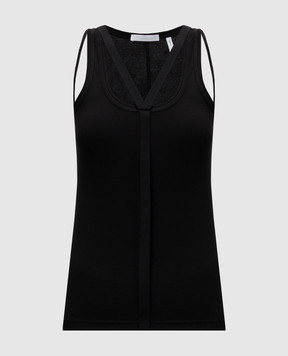 Helmut Lang Черный топ Racer O09HW503