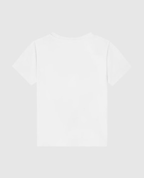 Versace Дитяча біла футболка з логотипом 10183421A14910