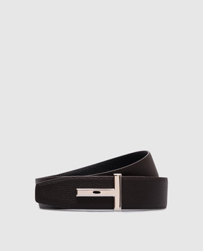 Tom Ford Коричневый кожаный ремень T ICON TB178LCL236S