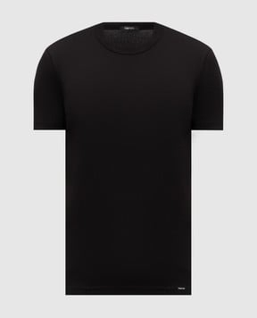 Tom Ford Черная футболка с нашивкой логотипа T4M081040