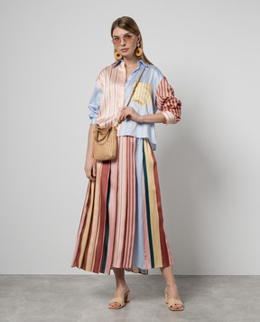 Max Mara Weekend Спідниця-плісе Fagus в смужку FAGUS