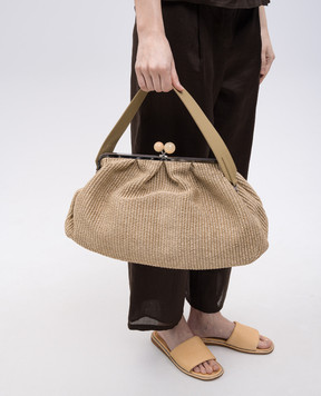 Max Mara Weekend Бежевая плетеная сумка NABARRO NABARRO
