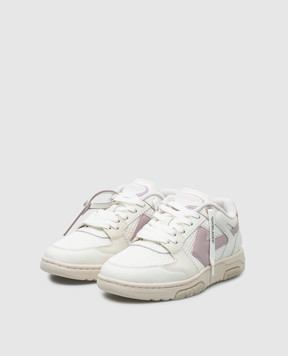 Off-White Белые комбинированные кроссовки Slim Out Of Office с логотипом патча. OWIA276C99LEA003