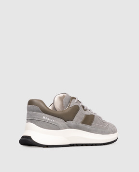 Bally Сірі замшеві кросівки Outline MSK0CJSU038