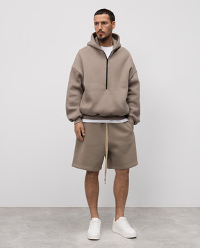 Fear of God Бежевые шорты с логотипом FGE240415FLC