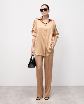Tom Ford Бежевая блуза из шелка CA3211FAX881