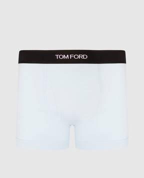 Tom Ford Голубые трусы-боксеры с логотипом T4LC31040