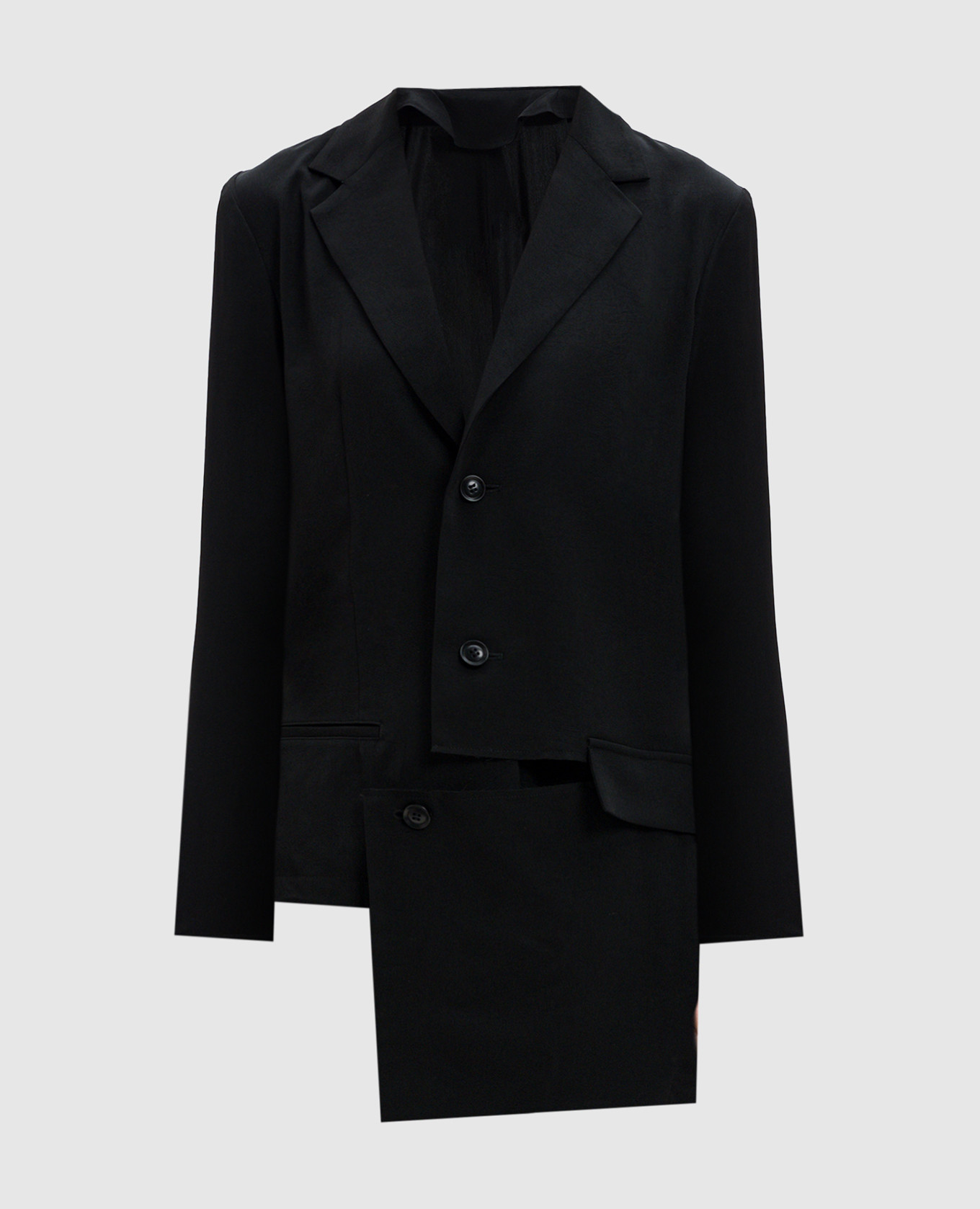 

Черный жакет асимметричного кроя, Жакеты