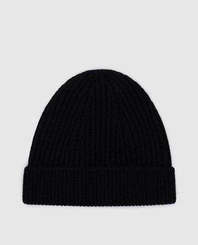 Bertolo Cashmere Черная шапка из кашемира 500019000005