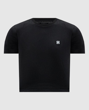 AMIRI Черная футболка MA EMBROIDERED BABY TEE AWJYTE1020