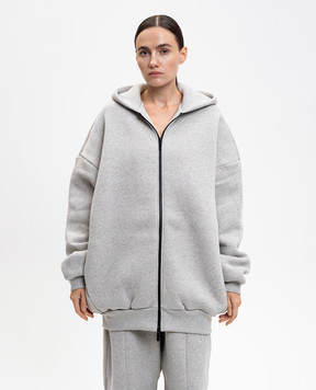 Fear of God Серая утепленная спортивная куртка с логотипом FG25FW12120FLC