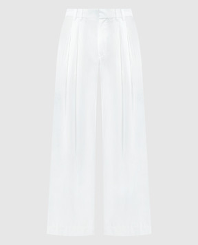 Brunello Cucinelli Білі штани з ланцюжком моніль ML949P8509