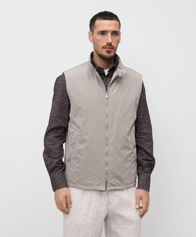 Brunello Cucinelli Жилет бежевого цвета MD4796521 изображение 3