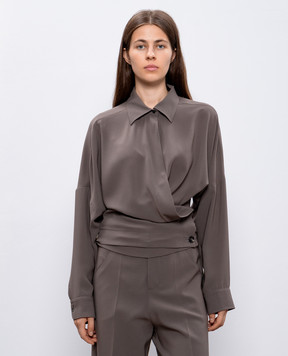 Philosophy di Lorenzo Serafini Блуза кольору хакі A02105719