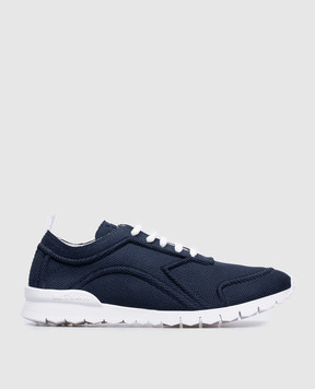 Kiton Сині кросівки з логотипом USSA117N01063