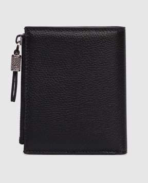 Brunello Cucinelli Черный кожаный портмоне с логотипом MWEIM2718