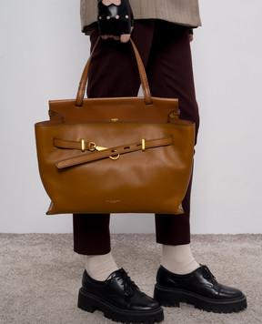 Gianni Chiarini Коричнева шкіряна сумка Tilda BS11491MDDPRCK