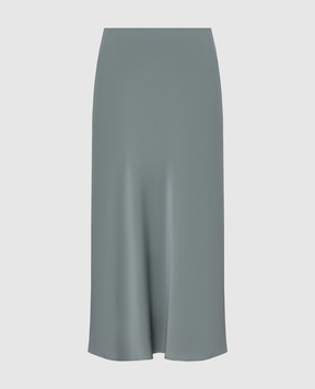 Allude Зеленая юбка из шелка 25584005