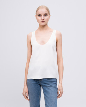 Twinset Бежевий топ з логотипом 251TP2651