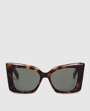 Saint Laurent Коричневі сонцезахисні окуляри BLAZE 736461Y9956