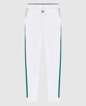 Stefano Ricci Белые спортивные брюки с лампасами. K111035P3PT24256