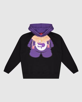 Sprayground Детское черное худи Many Chains Bear SPY1241E