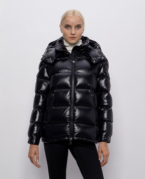 Moncler Черный пуховик Maire K20931A0014268950