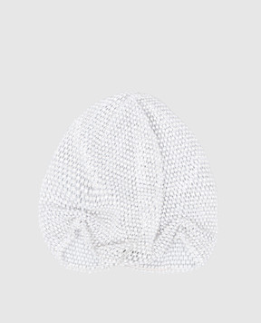 Santa Brands Біла шапка з кристалами CAP