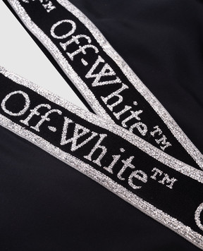 Off-White Детский синий купальник с логотипом. OGFA008C99JER001