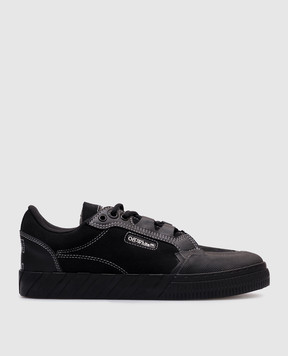 Off-White Черные кеды Vulcanized 779 из нубука OMIA296C99LEA001
