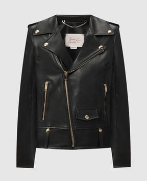 Babe Pay Pls Черная кожаная косуха 1603VESTE