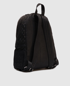 Orciani Чорний шкіряний рюкзак Chevrette Woven P00711CHWNER