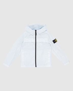 Stone Island Дитяча блакитна вітровка з патчем K1S164100001S003314