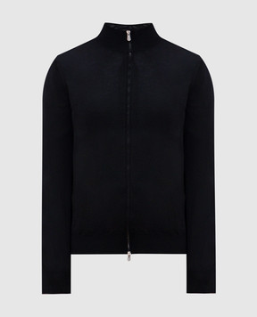 Brunello Cucinelli Черный кардиган из шерсти и кашемира M2400106