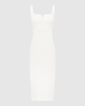 Victoria Beckham Бежева сукня з вовною 1224WDR005532A
