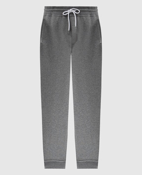 Brunello Cucinelli Серые меланжевые джогеры MM8313233G