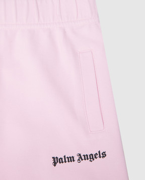Palm Angels Дитячі рожеві спортивні штани з принтом логотипа PGXD002S25FLE005