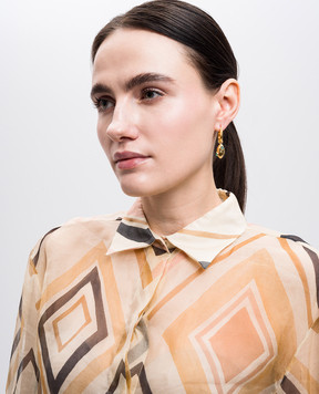 Shyla Золотые серьги с золотом 22 каратами. CRESSIDAEARRINGS