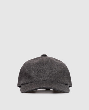 Cashmere&Whiskey Серая кепка из кашемира 9925002