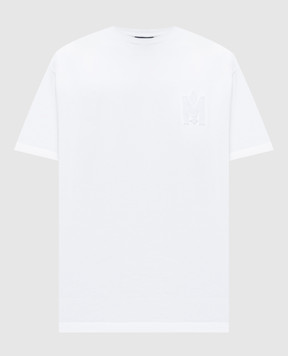 Mackage Біла футболка з фактурною емблемою логотипа TEE