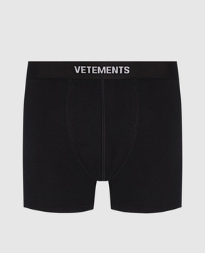 Vetements Черные трусы-боксеры с логотипом MA66UN100B