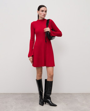Twinset Красное платье мини с шерстью 252TT3140