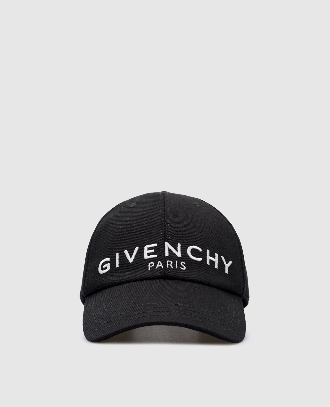 

Черная кепка с контрастной вышивкой логотипа Givenchy Paris, Черный, Кепки