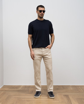 Loro Piana Синяя футболка FAO9909