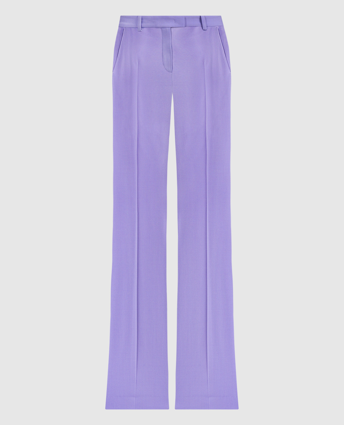 Haylee purple wool flared pants