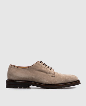 Brunello Cucinelli Бежевые замшевые дерби MZUPEAX810