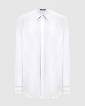 Ann Demeulemeester Белая рубашка Benard в полоску 2402MSH07FA518