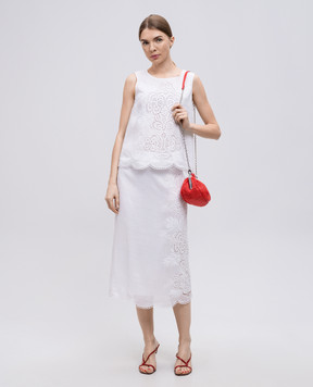 Max Mara Белый топ EFESO из рамы EFESO